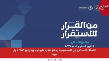 التملّك السكني في السعودية يحقق قفزة تاريخية ويتجاوز 65% لأول مرة